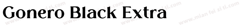 Gonero Black Extra字体转换